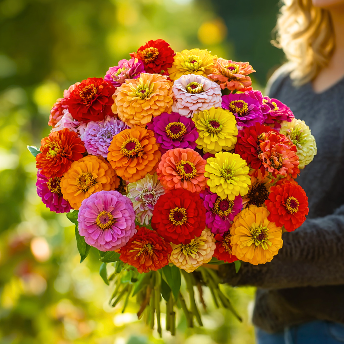 California Giants Zinnia – 100 Seeds