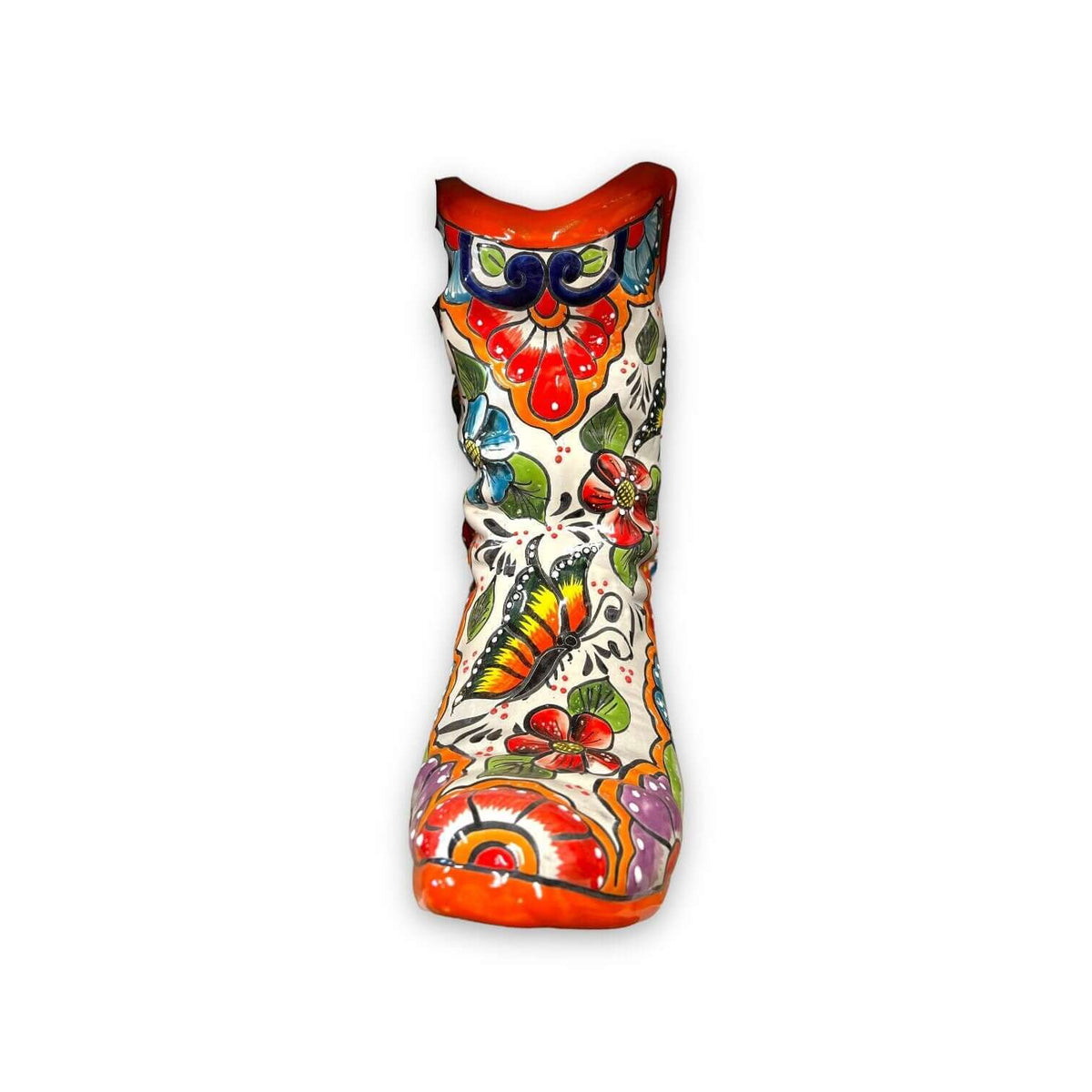 Colorful Boot Planter | Handmade Talavera Pot