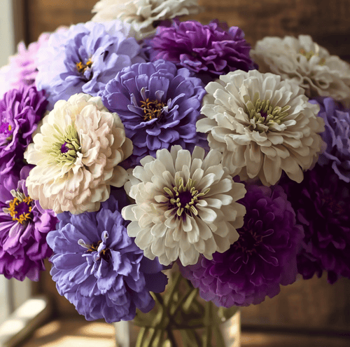 Blueberry Cheesecake Zinnia – 100 Seeds